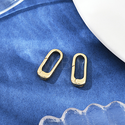 2Pcs Brass Spring Gate Rings FIND-BBC0004-41A-1