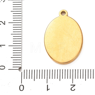 304 Stainless Steel Pendant Cabochon Settings STAS-Z204-04G-08-1