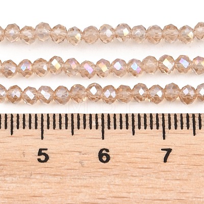 Electroplate Glass Beads Strands EGLA-R048-2mm-33-1