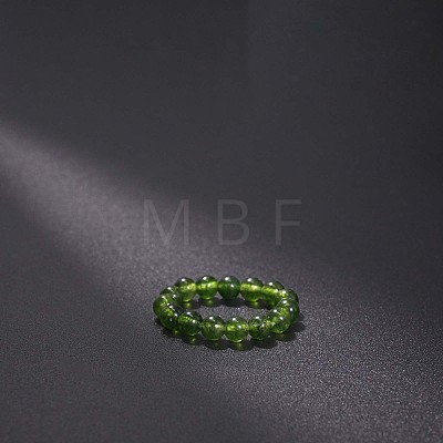 Natural Jade Stretchy Finger Rings FS-WG01730-37-1
