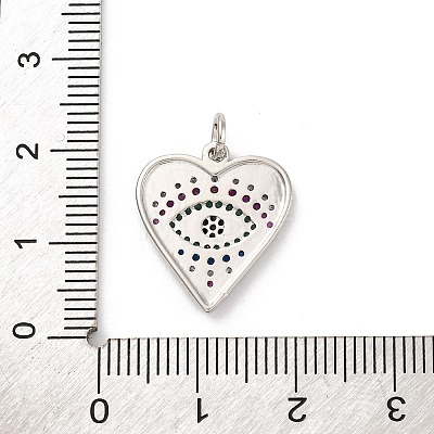 Brass Micro Pave Cubic Zirconia Pendants KK-U033-07P-02-1