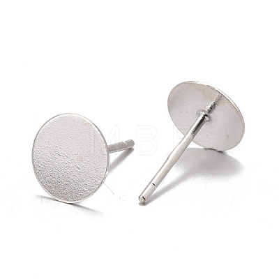 925 Sterling Silver Stud Earring Findings X-STER-K167-045F-S-1