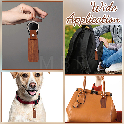 25Pcs PU Leather Keychains KEYC-CY0001-06-1