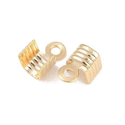 Brass Folding Crimp Ends KK-C163-09G-1