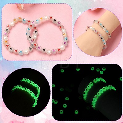 Luminous Acrylic Beads MACR-YW0002-97-1