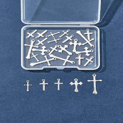 25Pcs 5 Styles Brass Pendants KK-FS0001-51S-1