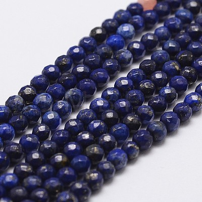 Natural Lapis Lazuli Beads Strands G-G736-22-4mm-1