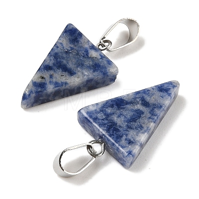 Natural Blue Spot Jasper Pendants G-B127-04P-04-1