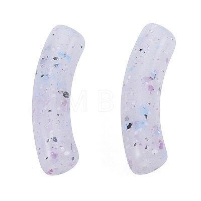 Marbled Stone Style Opaque Acrylic Beads OACR-G009-04A-06-1