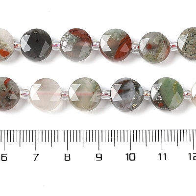 Natural Bloodstone Bead Strands G-C116-A06-01-1