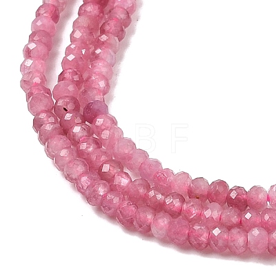 Natural Pink Tourmaline Beads Strands G-RM250101-T2-1