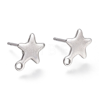 Non-Tarnish 304 Stainless Steel Stud Earring Findings LS-STAS-K212-05P-1