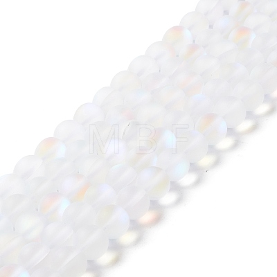 Synthetic Moonstone Beads Strands G-E573-01C-08-1