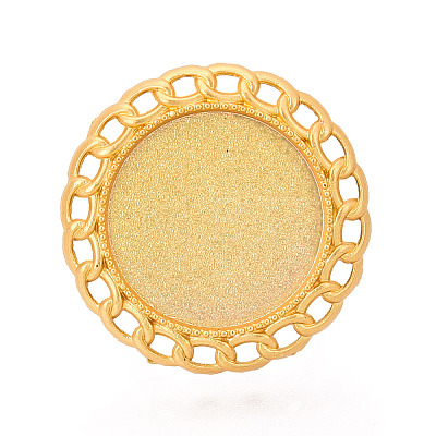 Adjustable Alloy & Iron Bezel Cup Ring Base with Rotatable Tray MAK-T012-14G-1