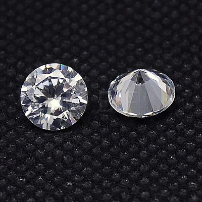 Clear Grade A Diamond Shaped Cubic Zirconia Cabochons X-ZIRC-M002-2.5mm-007-1
