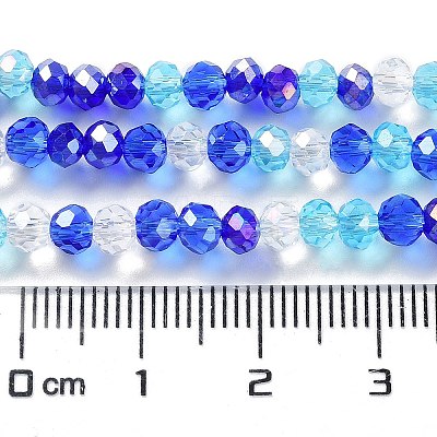 Glass Beads Strands EGLA-A034-M4mm-25-1