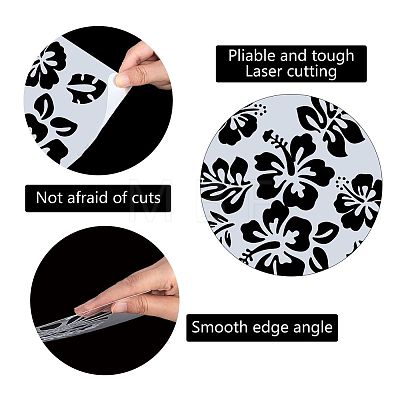 PET Plastic Drawing Painting Stencils Templates DIY-WH0244-068-1