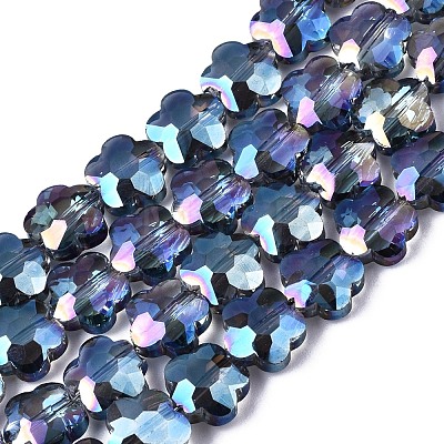 Electroplate Glass Beads Strands EGLA-S176-09A-1