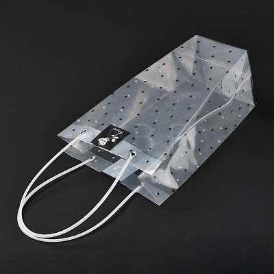 Transparent PVC Gift Bag with Handle ABAG-A004-01A-1