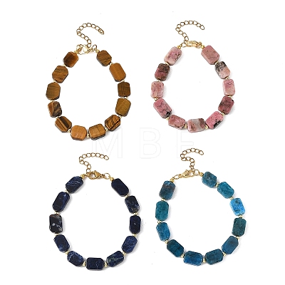 Natural Mixed Genstone Beaded Bracelets for Women BJEW-JB14157-1