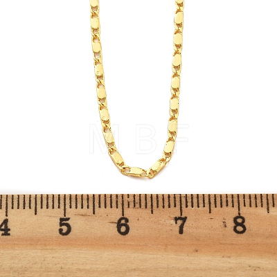 Brass Link Chain Necklaces for Women NJEW-D302-174G-1