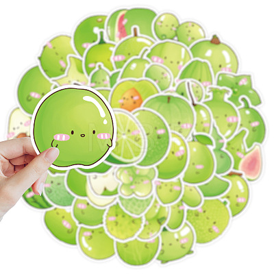 50Pcs Fruits Theme Waterproof PVC Stickers Set PW-WGC7FE8-01-1