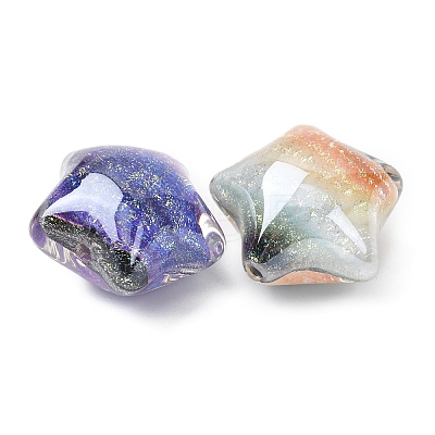 Gradient Color Transparent Resin Beads RESI-C073-12-1