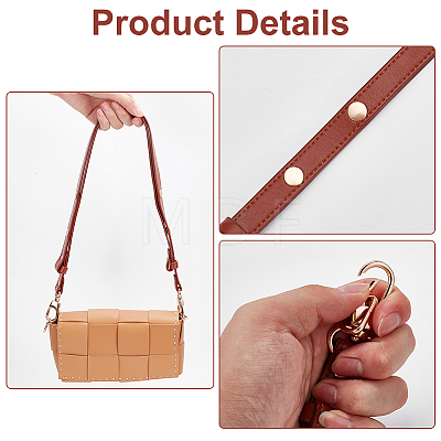 Adjustable PU Leather Bag Handles FIND-WH0135-72A-1