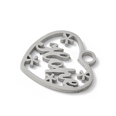 304 Stainless Steel Pendants STAS-E501-08P-1