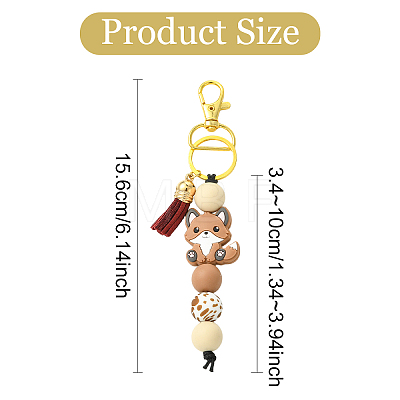 Silicone Pendant Decorations HJEW-YW00451-01-1