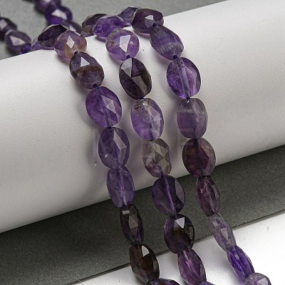 Natural Amethyst Beads Strands G-P544-D05-01-1