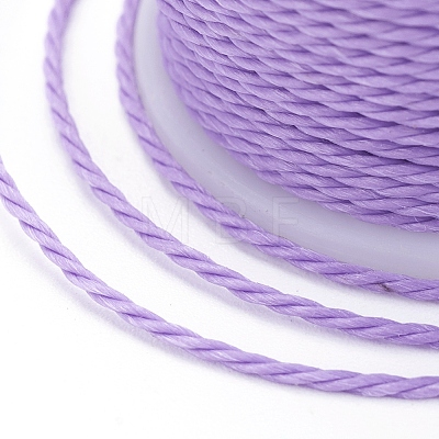 Round Waxed Polyester Cord X-YC-G006-01-1.0mm-11-1