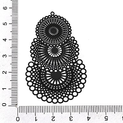 Bohemian 430 Stainless Steel Big Pendants STAS-G396-01D-06-1