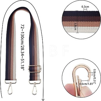 Adjustable Canvas Bag Handles FIND-WH0053-49KCG-B-1