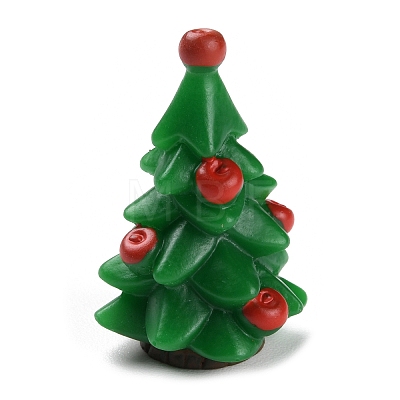 Resin Chirstmas Tree Ornaments DJEW-P005-01B-01-1