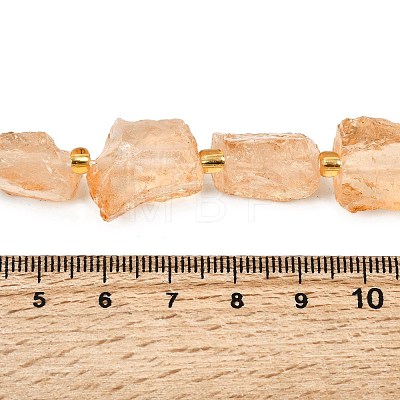 Raw Rough Natural Quartz Crystal Beads Strands G-Z131-J01-08-1