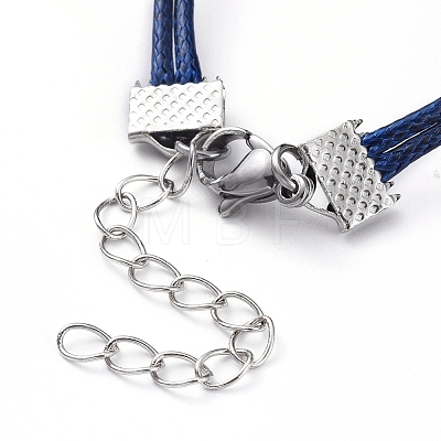 Tibetan Style Alloy Infinity Link & Charm Bracelets BJEW-JB04983-1