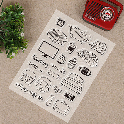 Acrylic Stamps DIY-GL0001-27-1