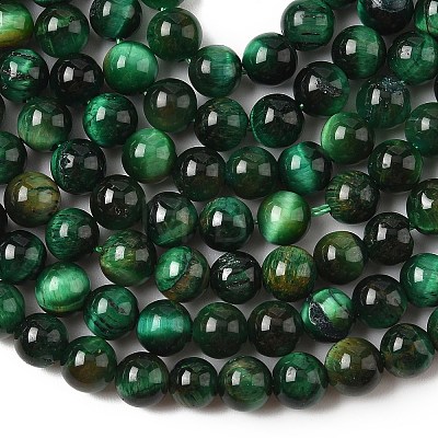 Dyed Natural Tiger Eye Beads Strands G-G102-A01-02-1