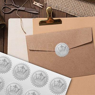 34 Sheets Custom Silver Foil Embossed PET Picture Sticker DIY-WH0528-005-1