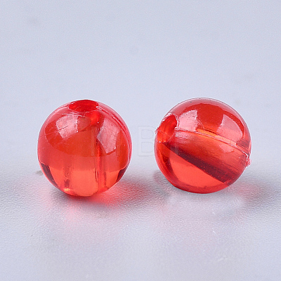 Transparent Plastic Beads KY-T005-6mm-631-1