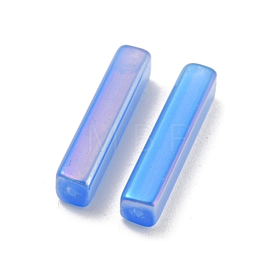 Electroplate Glass Beads GLAA-D024-01C-1