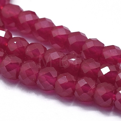 Natural Ruby/Red Corundum Beads Strands G-D0013-64-1