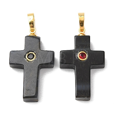Natural Obsidian Pendants G-B180-01G-11-1