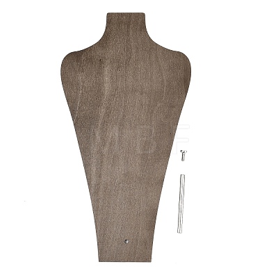 Vase Shaped MDF & Iron Pendant Necklace Jewely Display Stands NDIS-G008-01A-01-1