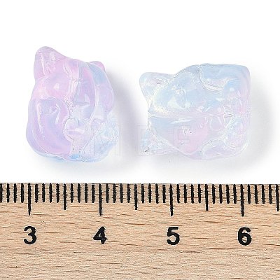 Transparent Spray Paint Glass Beads LS-X1-GLAA-H035-01K-1