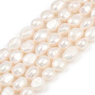 Natural Cultured Freshwater Pearl Beads Strands PEAR-P064-20K-08A-1