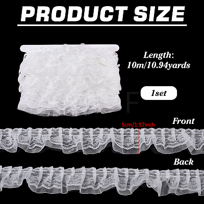 10M Organza Lace Ribbon OCOR-FG0003-43E-1