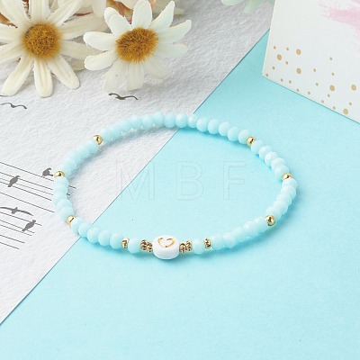 Glass Beads Stretch Bracelets BJEW-JB06576-03-1