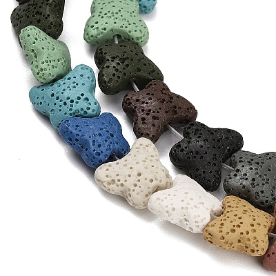 Natural Lava Rock Beads Strands G-G347-02A-1